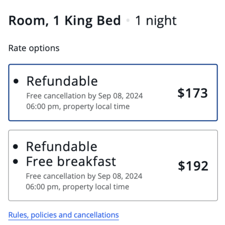 a screenshot of a hotel room